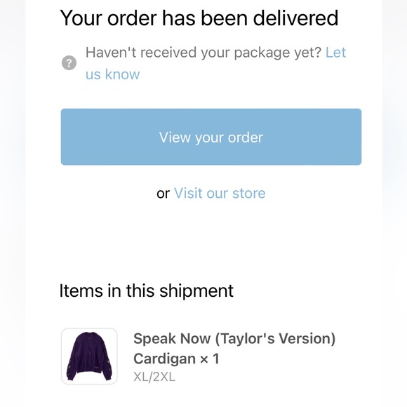 Taylor Swift Speak Now Cardigan - Picture 5 of 5